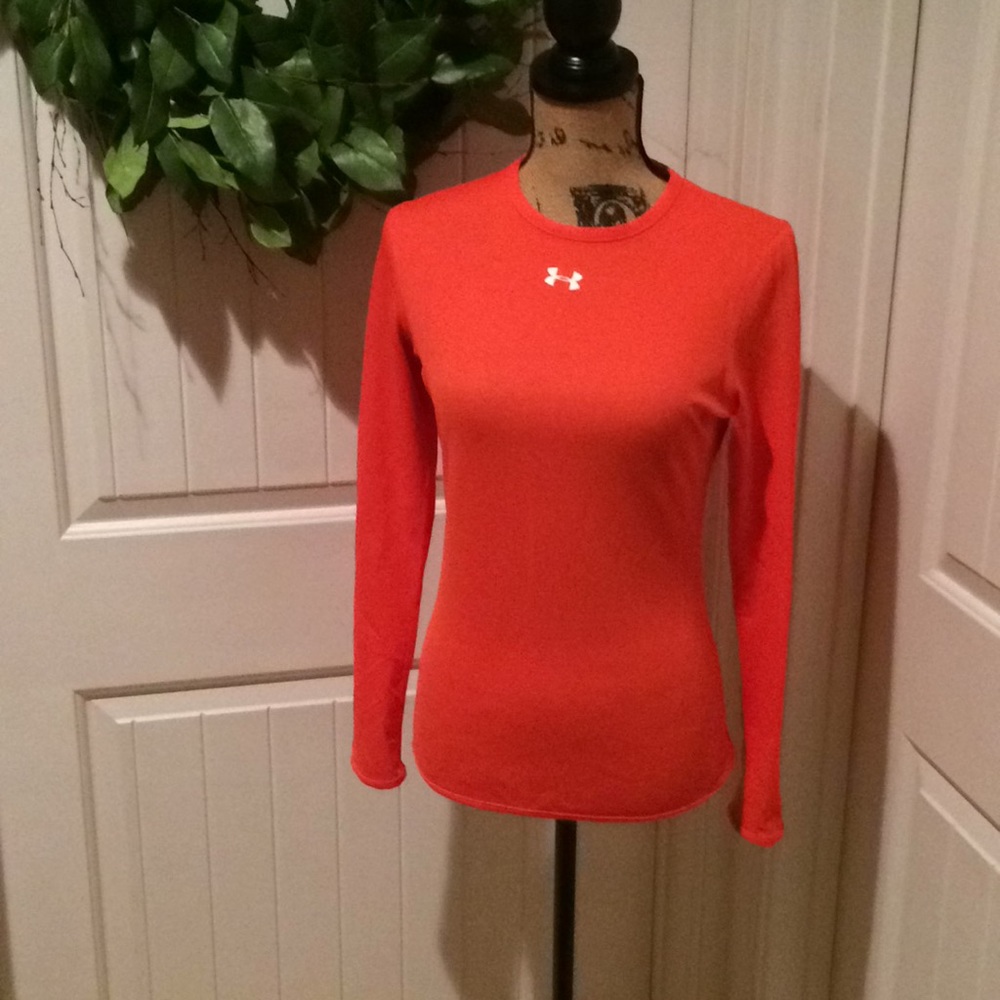 Under Armour orange long sleeve tee XS all season